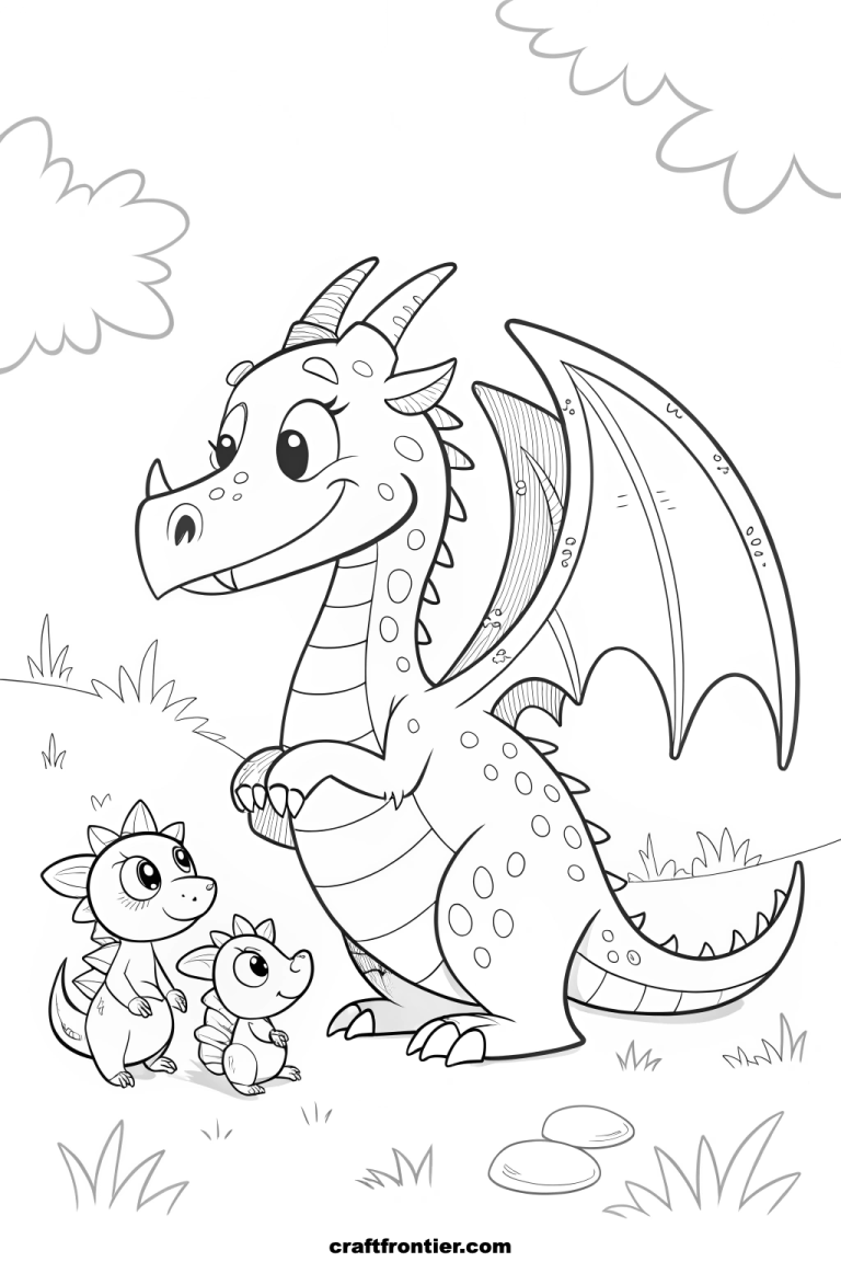 Unleash Your Creativity: 21 Captivating Dragon Coloring Pages for All Ages