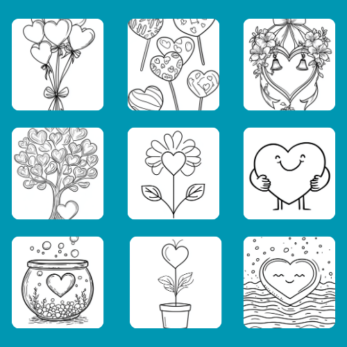 34 Free Heart Coloring Pages for Adults and Kids