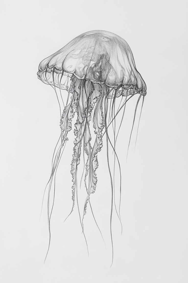 Captivating Creatures: 19 Inspiring Jellyfish Sketches to Ignite Your Creativity