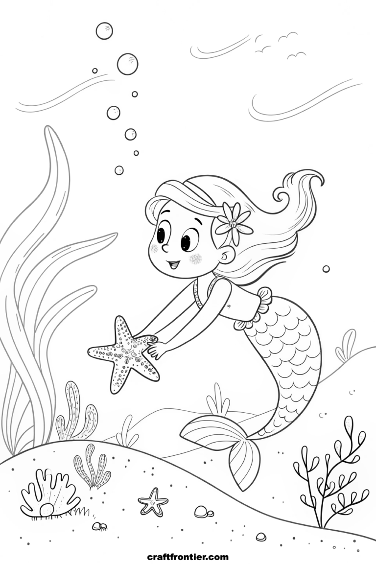 Dive into Imagination: 23 Enchanting Mermaid Coloring Pages