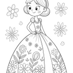 Magical Moments: 23 Enchanting Princess Coloring Pages for Creative Kids