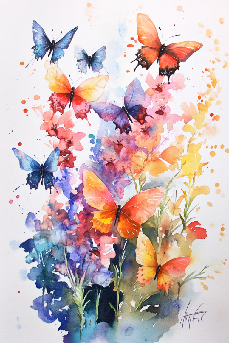 Fresh Blooms and Brush Strokes: 18 Inspiring Spring Watercolor Ideas