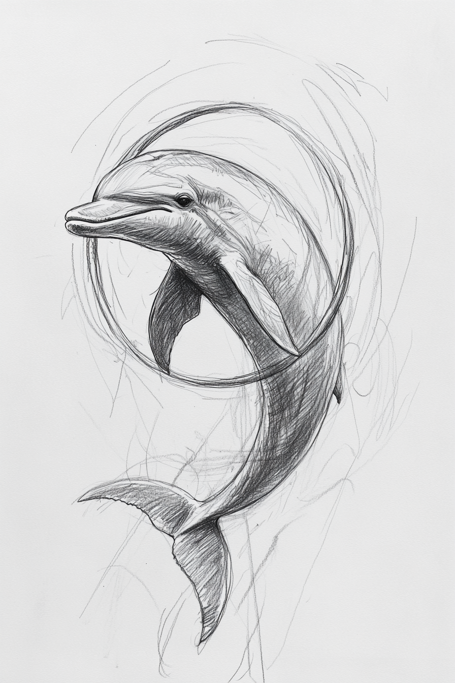 Dolphin_Drawing_10