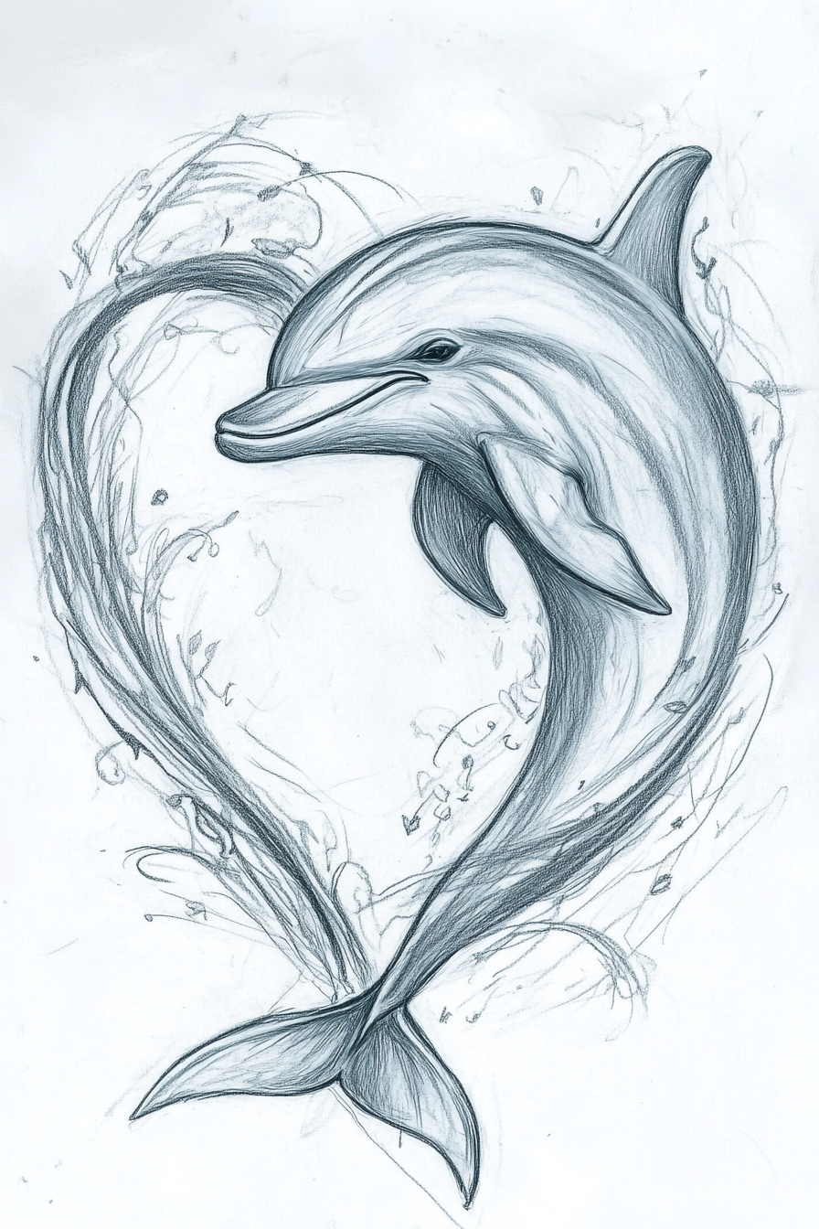 Dolphin_Drawing_11