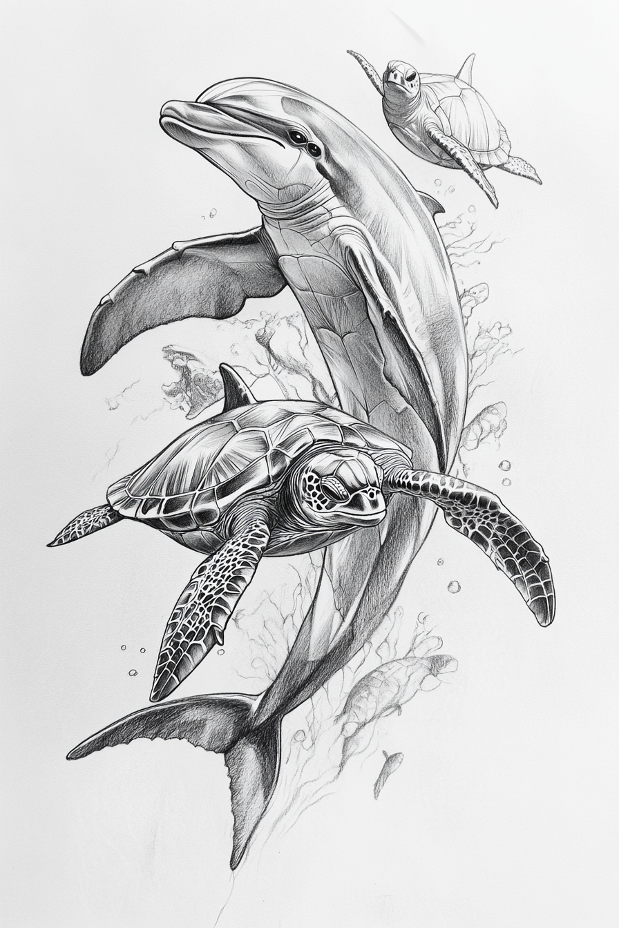 Dolphin_Drawing_12