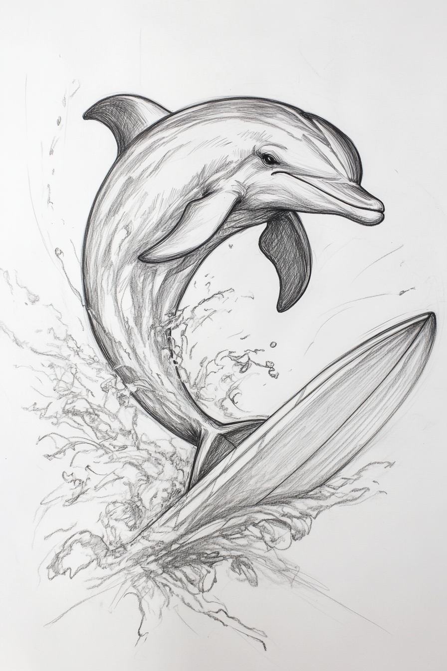 Dolphin_Drawing_14