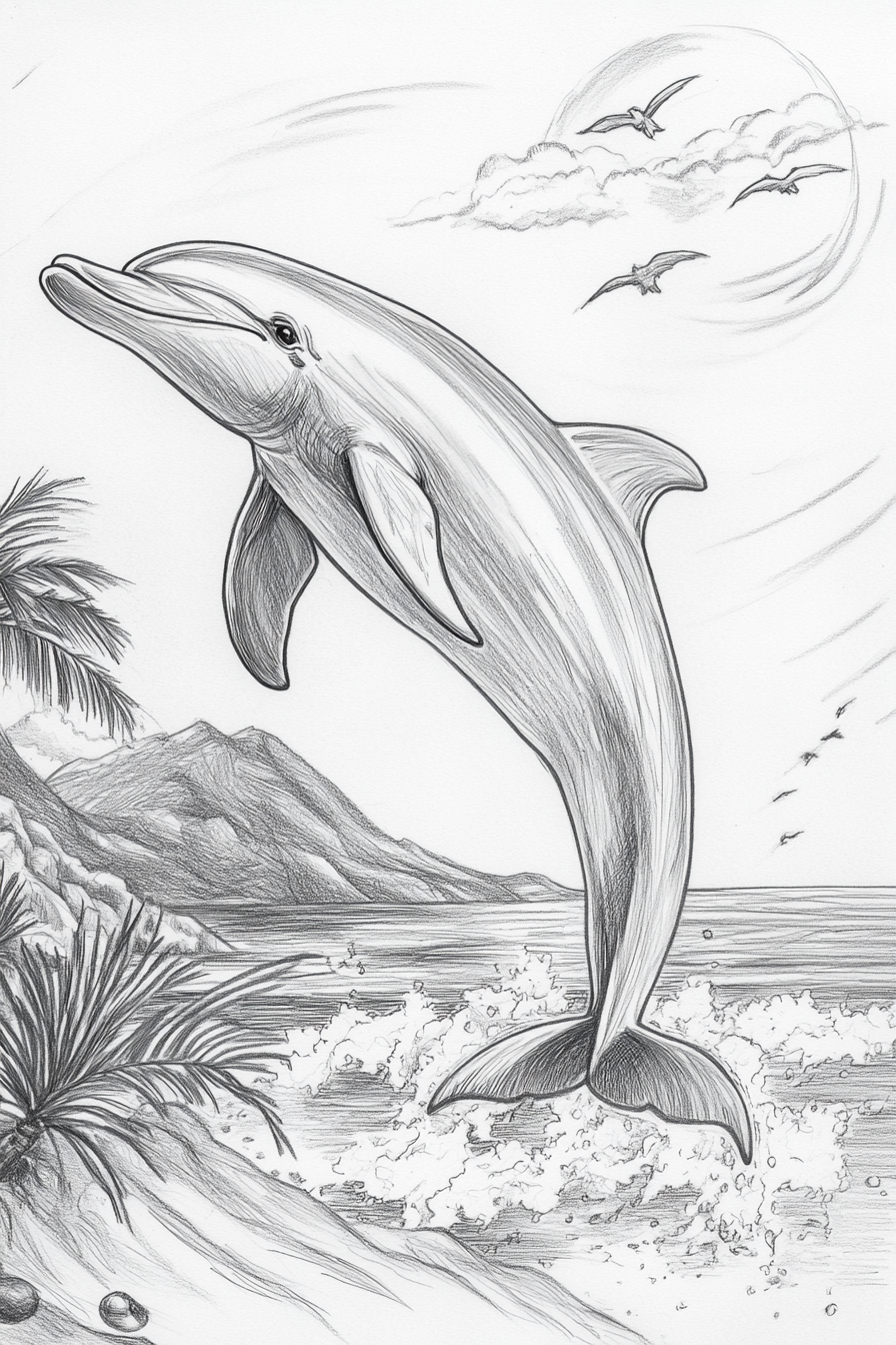 Dolphin_Drawing_16