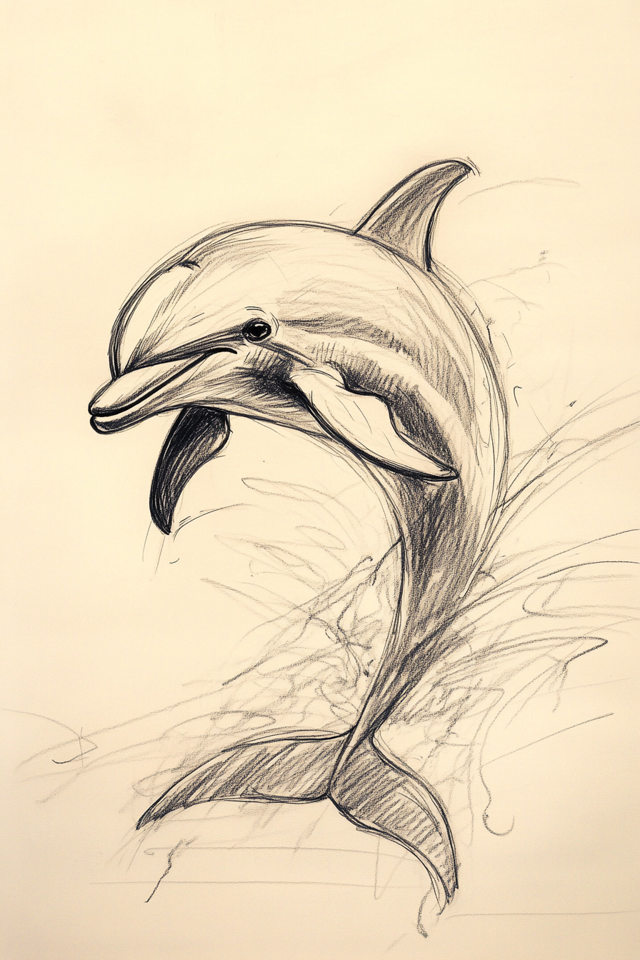 Dolphin_Drawing_6