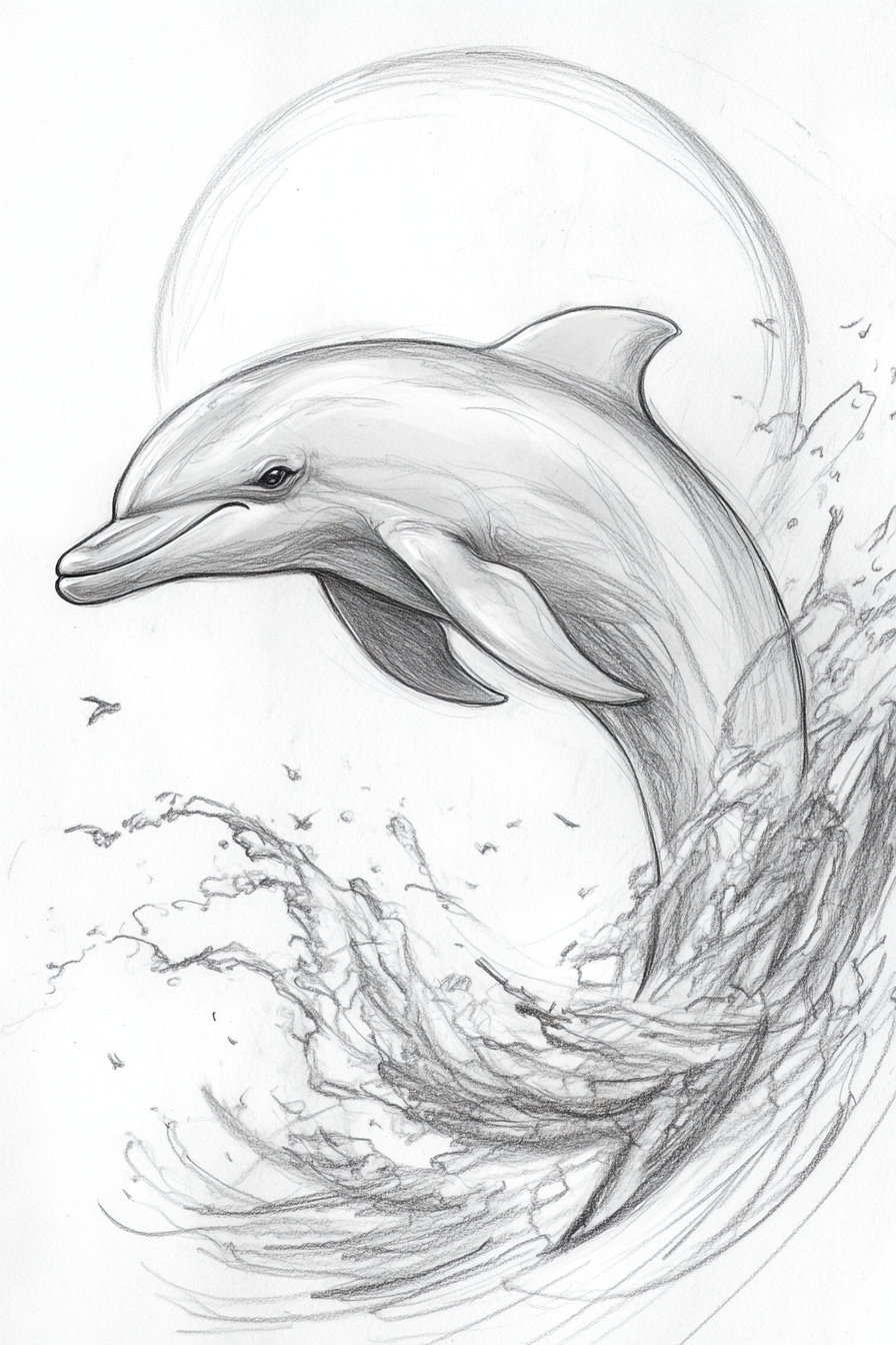 Dolphin_Drawing_7