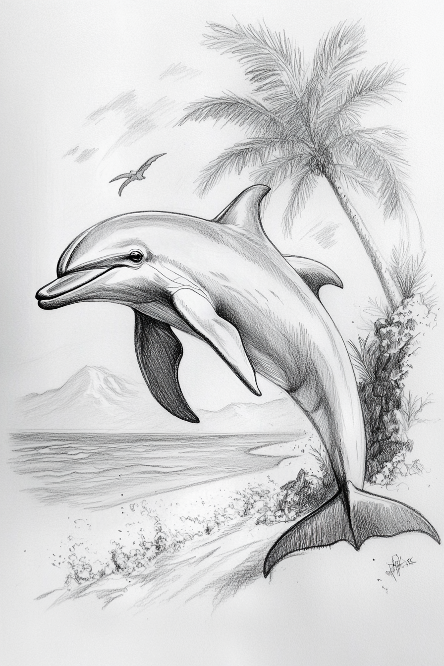 Dolphin_Drawing_8