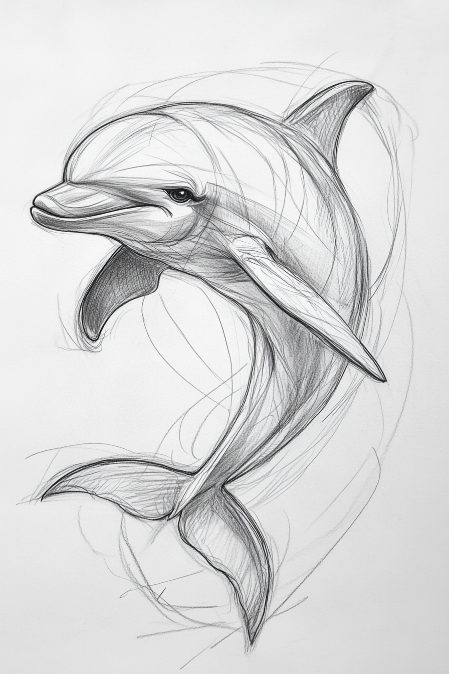 Dolphin_Drawing_9