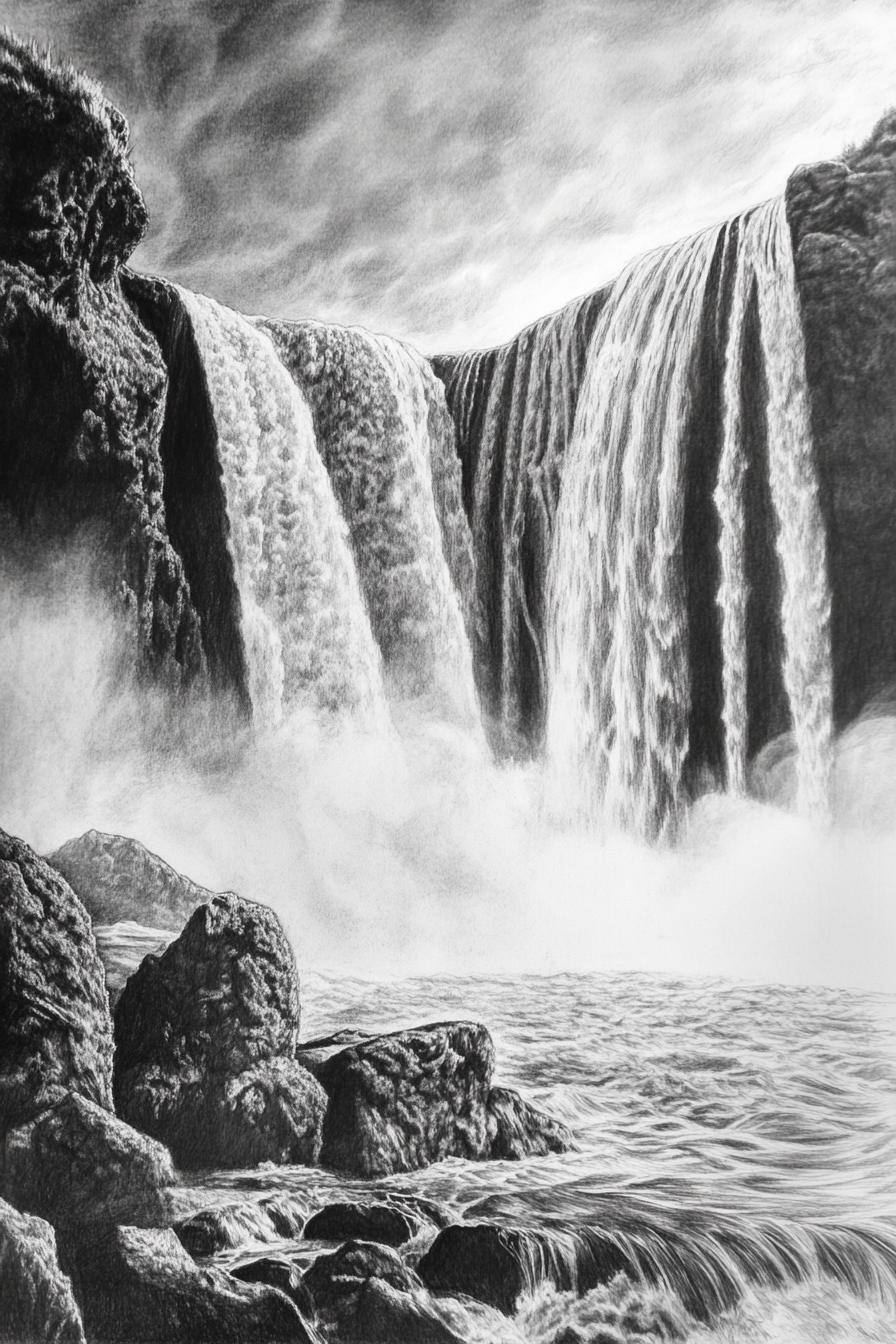 Waterfall_Drawing_11