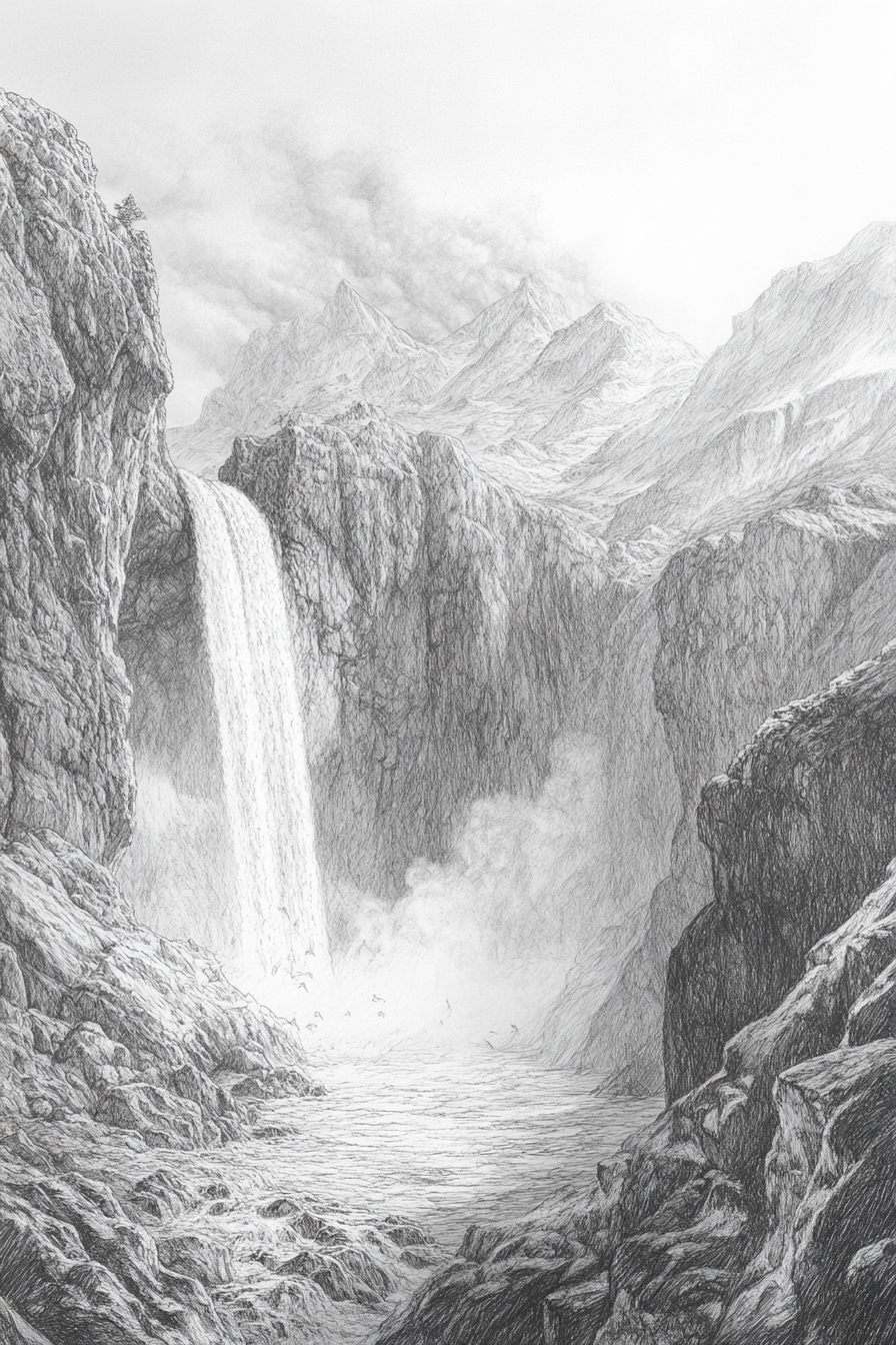 Waterfall_Drawing_14