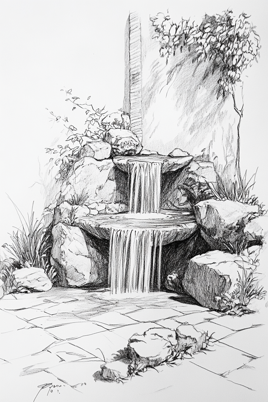 Waterfall_Drawing_17