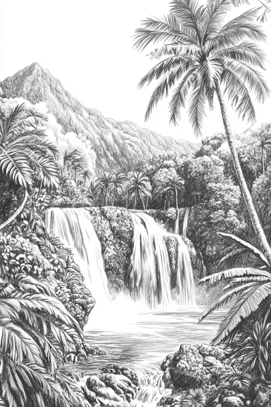 Waterfall_Drawing_3