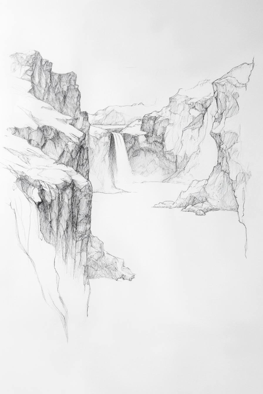 Waterfall_Drawing_6