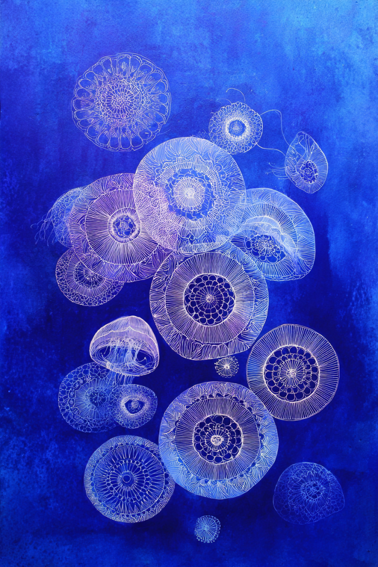 Creative Ways to Capture the Elegance of Jellyfish in Your Art: 16 Inspiring Painting Ideas