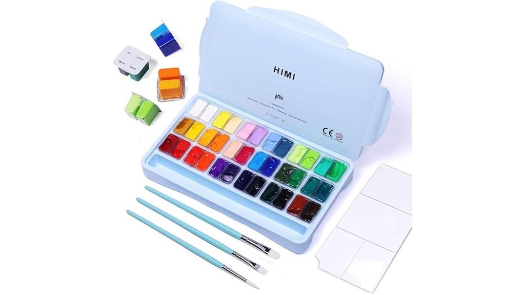 36 color gouache paint set