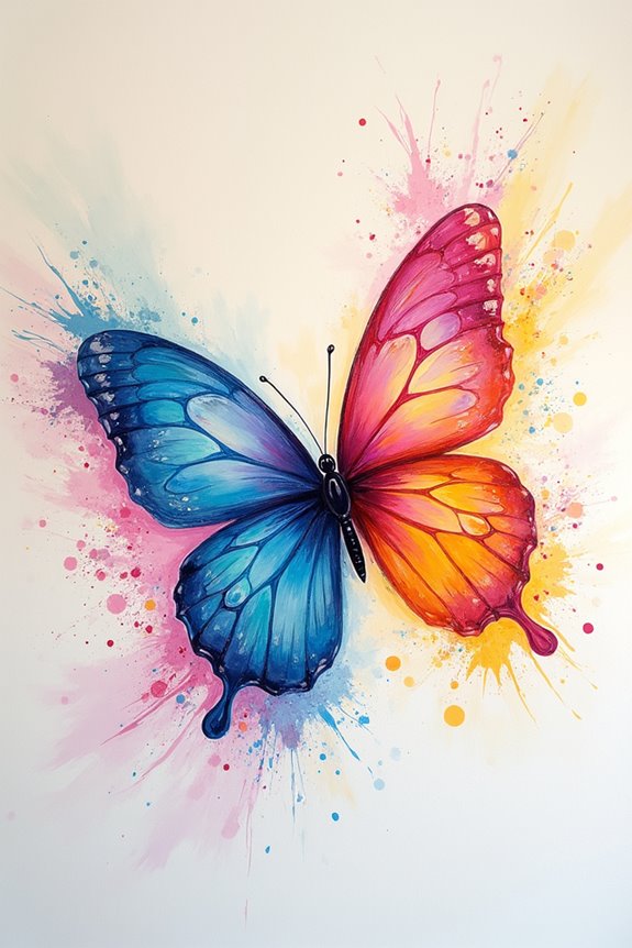 abstract butterfly art expression