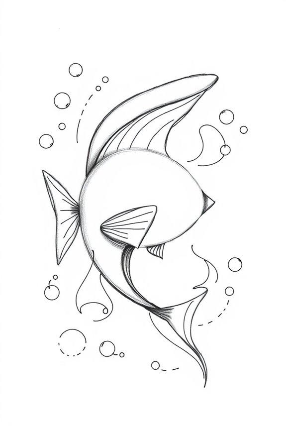 abstract fish art exploration