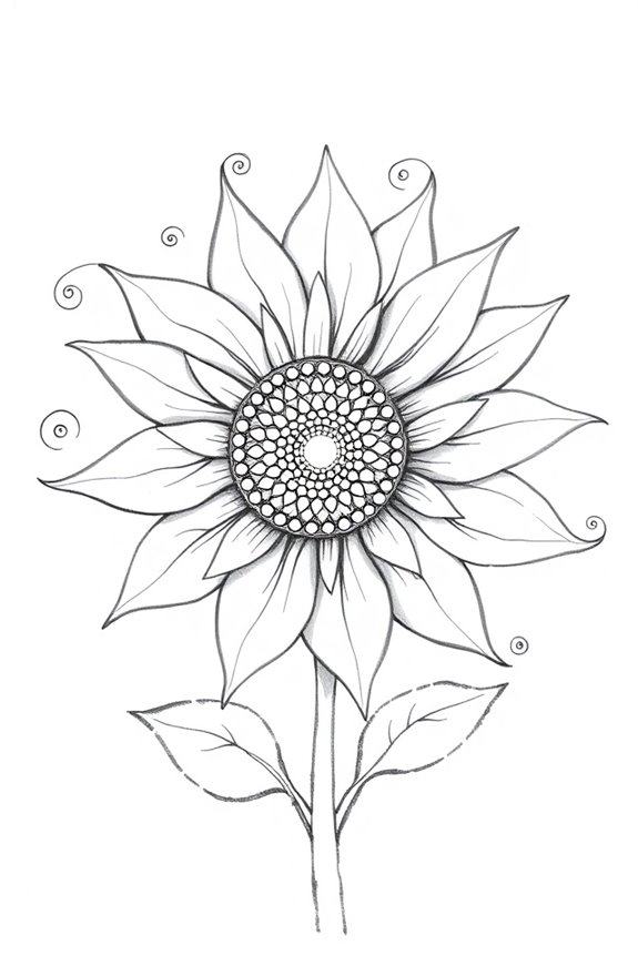 abstract sunflower creativity unleashed