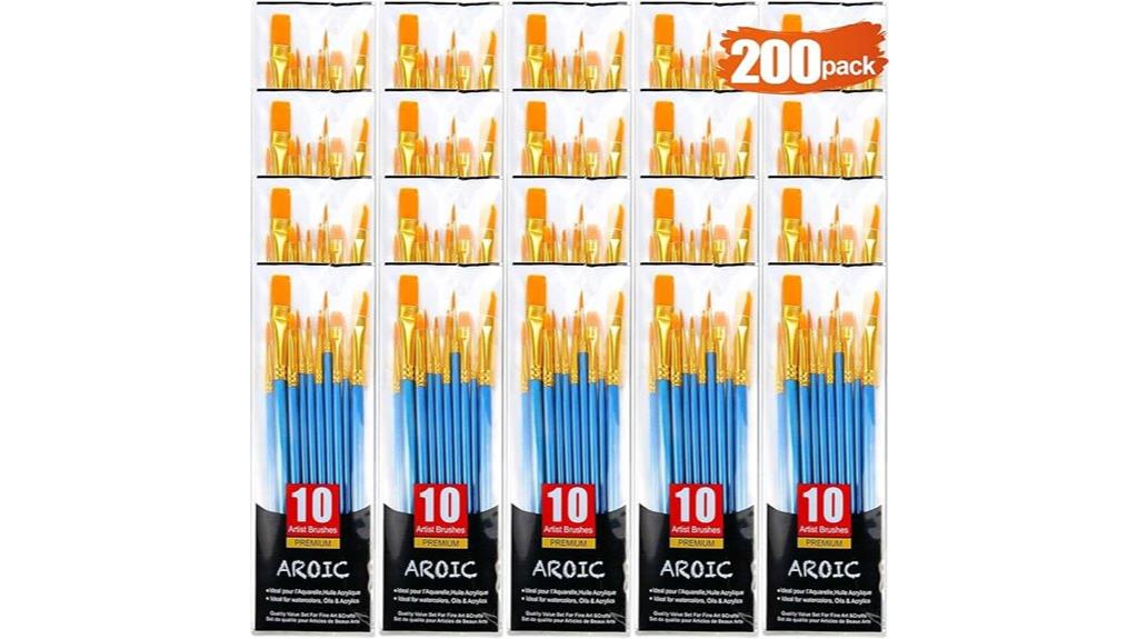 acrylic paint brush set