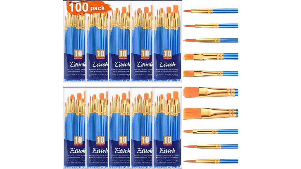 acrylic paint brush set