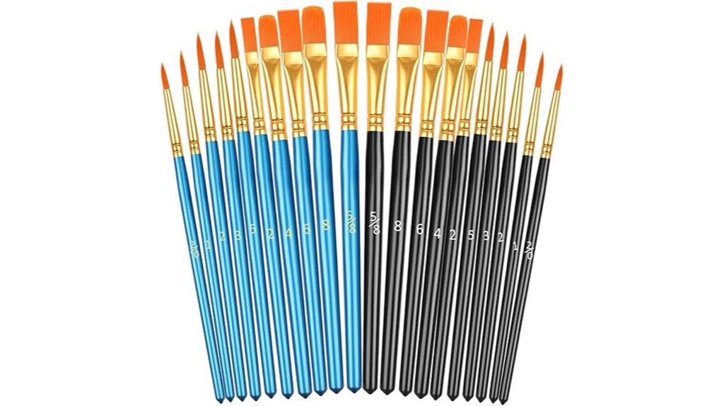 acrylic watercolor paint brushes