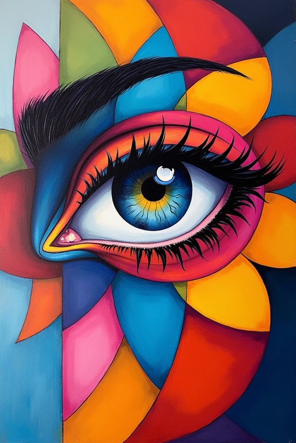 bold geometric eye design