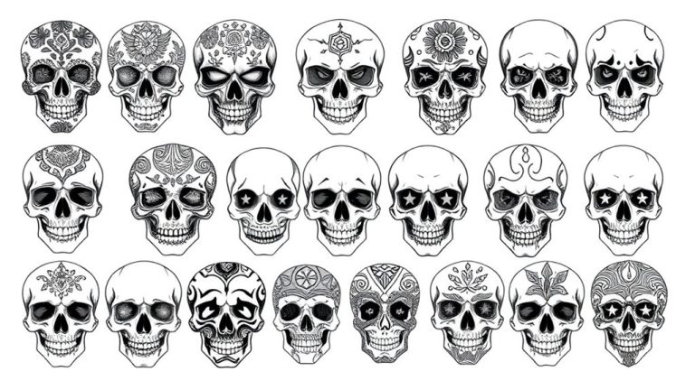 bold skull art ideas