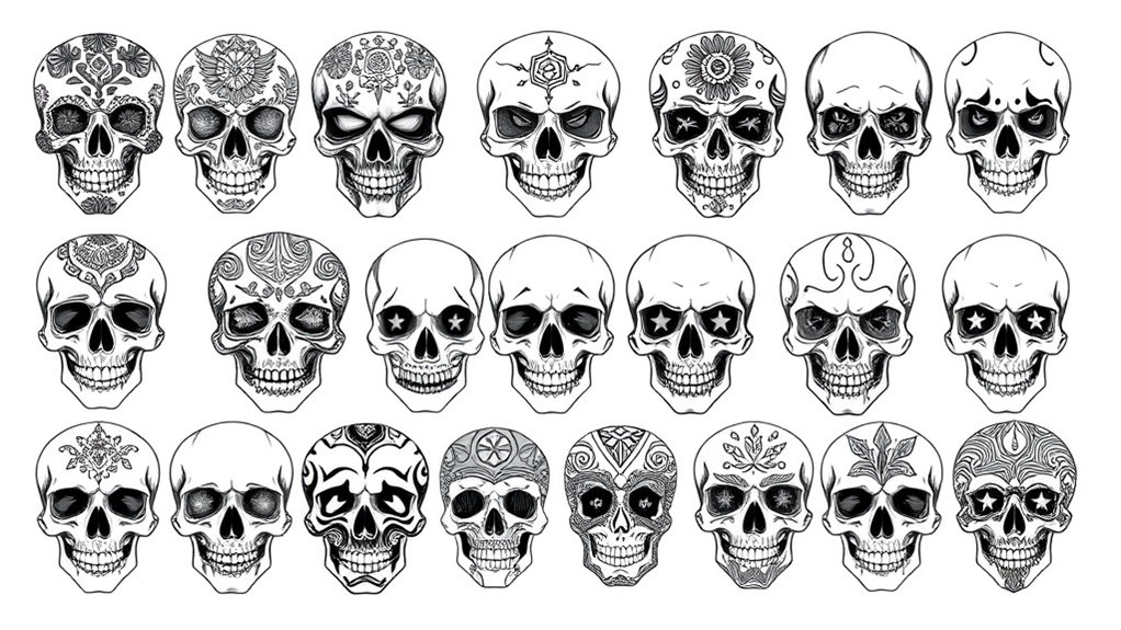 bold skull art ideas