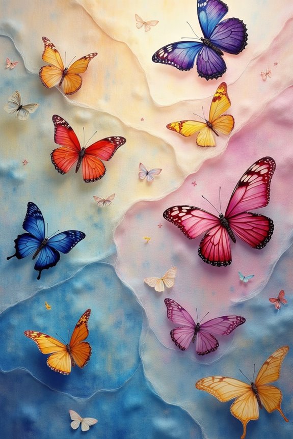 butterfly patterns enhance fabric