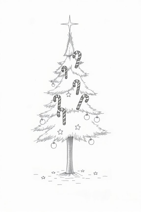 candy cane tree decorations