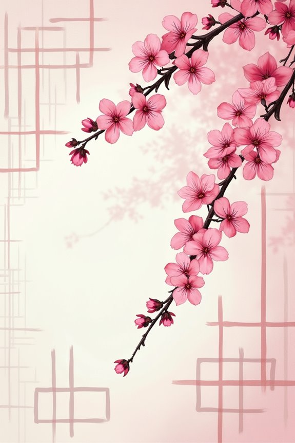 cherry blossoms meet geometry