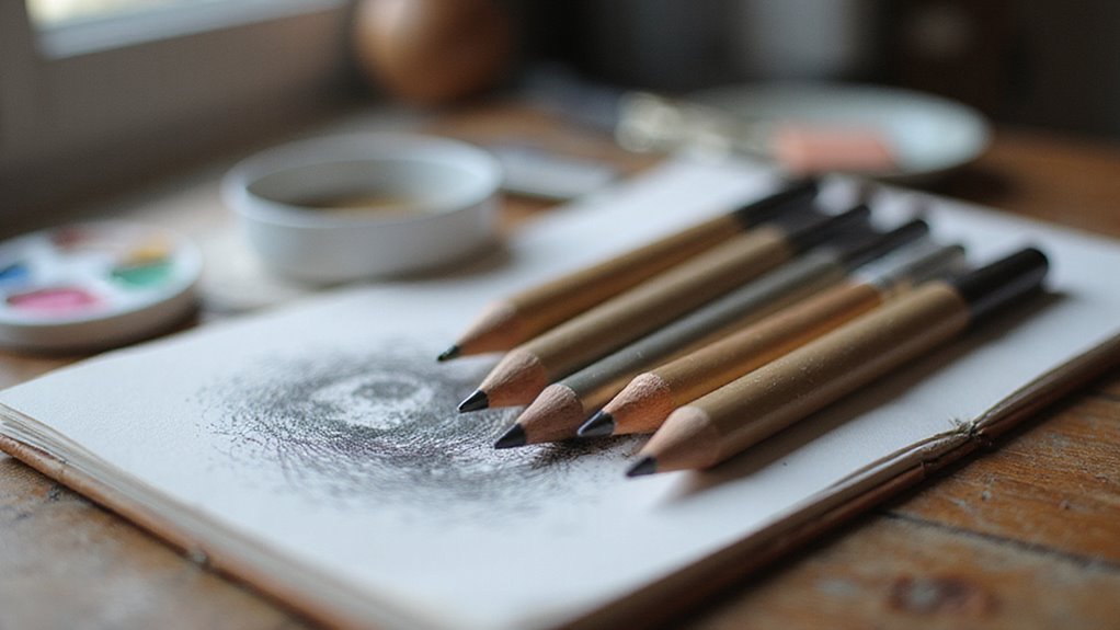 choosing a drawing pencil
