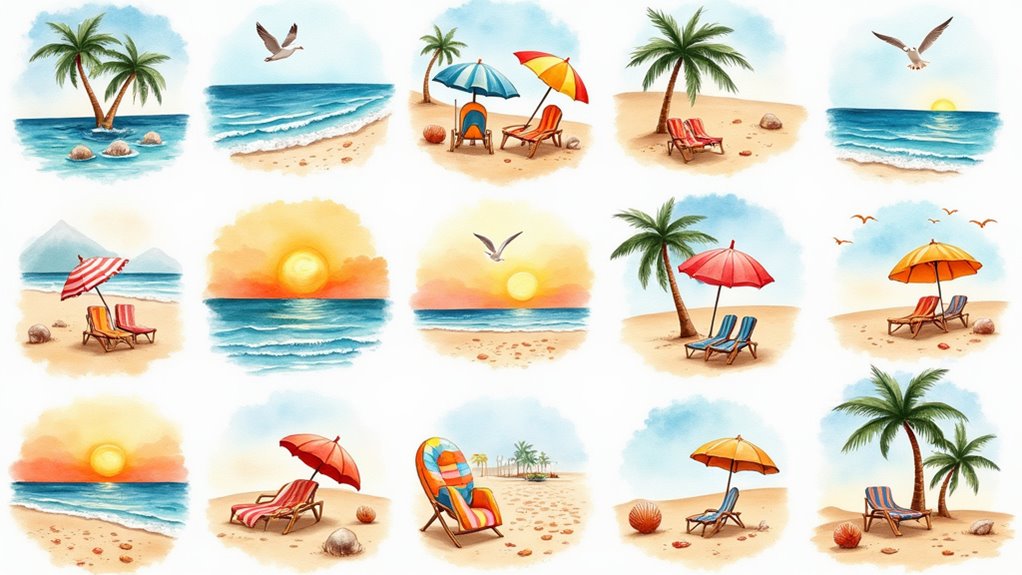 coastal inspired beach paintings