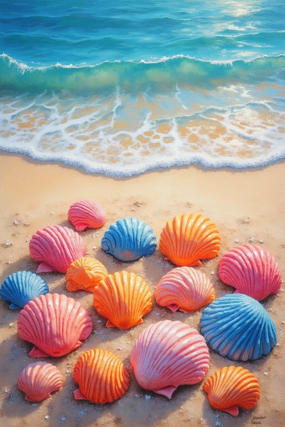 colorful seashells inspire creativity