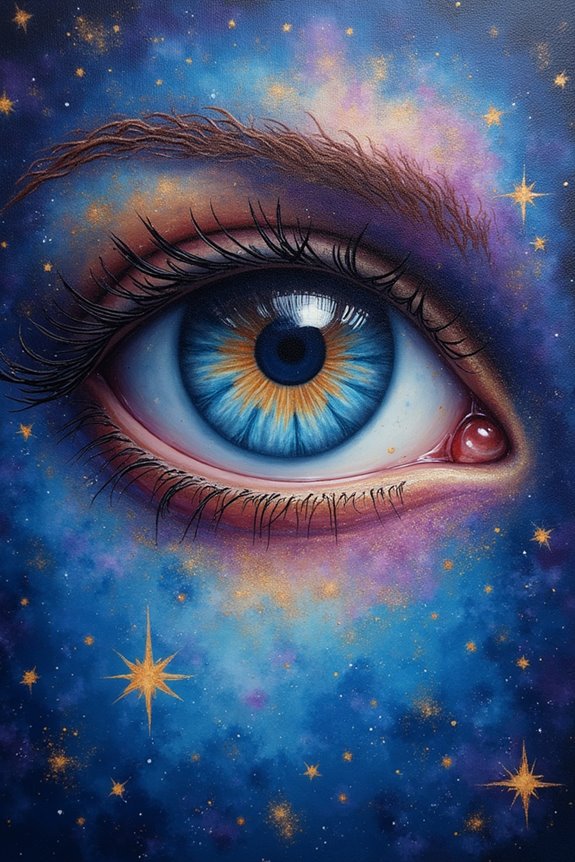 cosmic galaxy eyes art