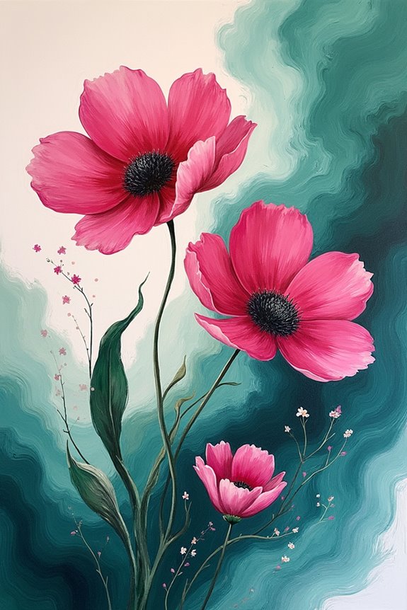 creative abstract floral designs