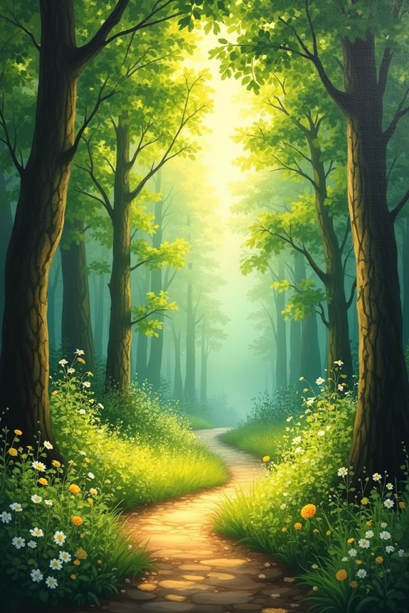 dappled light and shadows