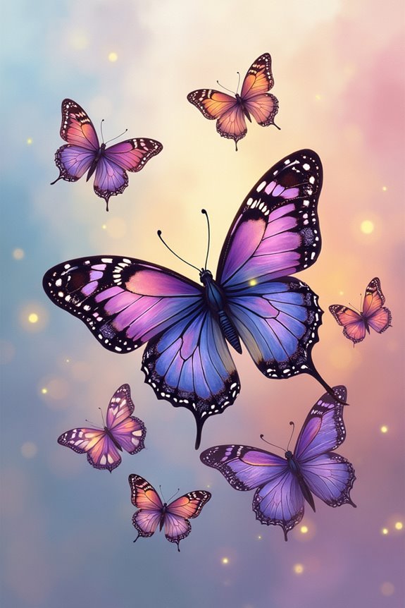 digital butterfly art creation