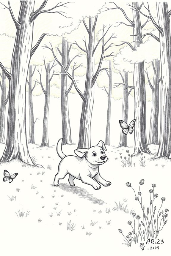 dog s joyful nature exploration