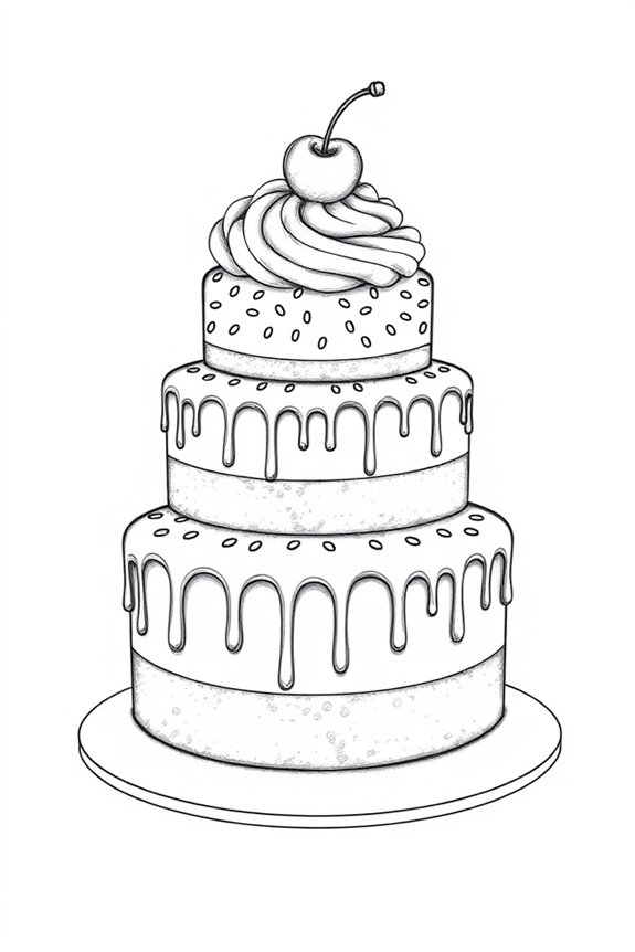 drippy ice cream cake