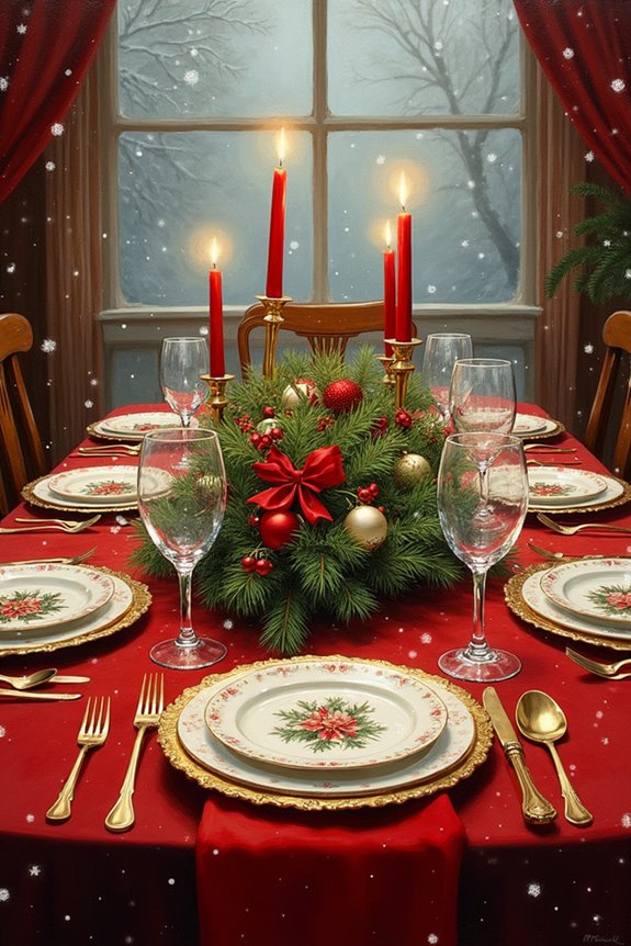 elegant festive table decor