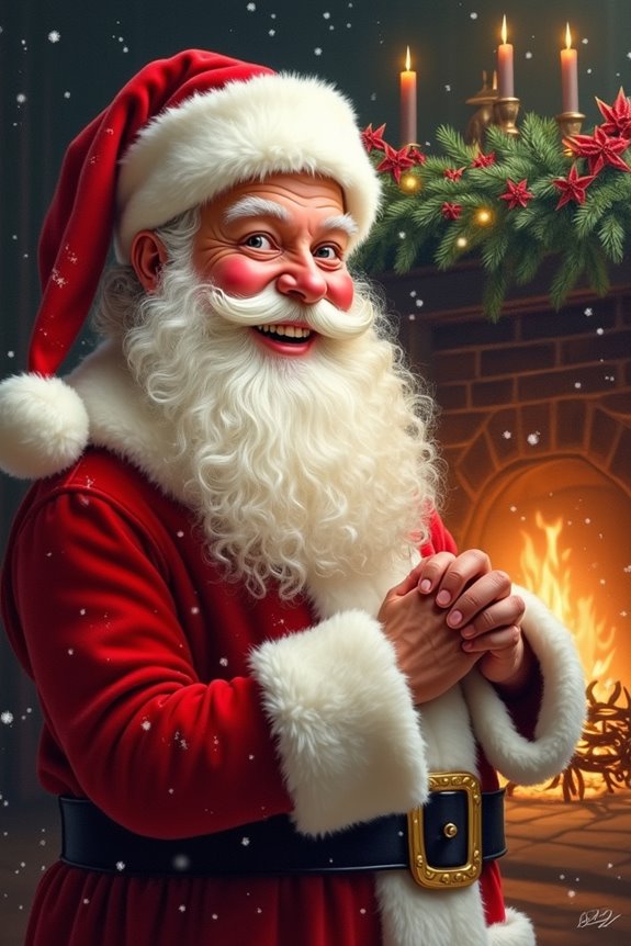 festive santa claus portrait