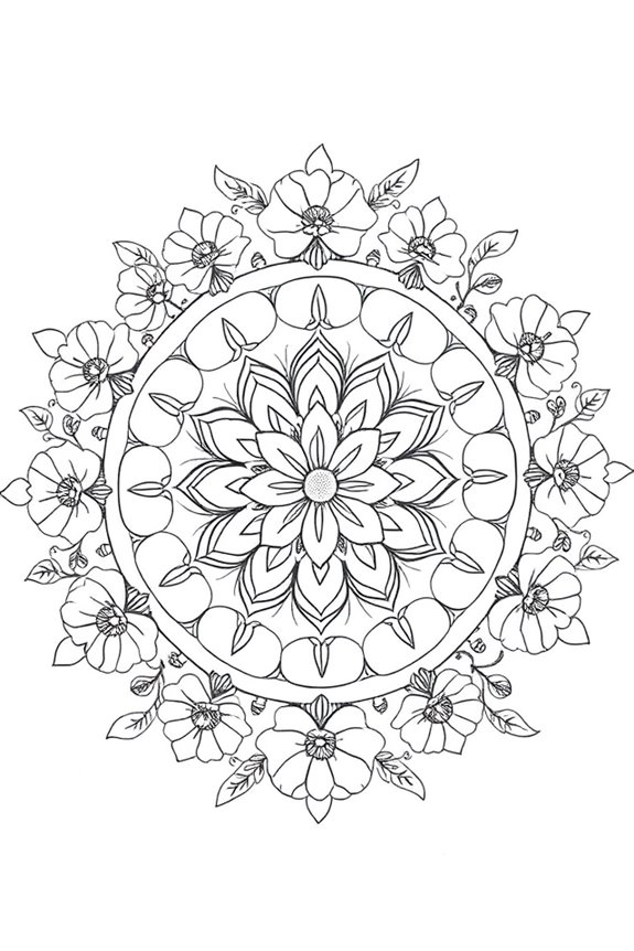 floral mandala drawing techniques
