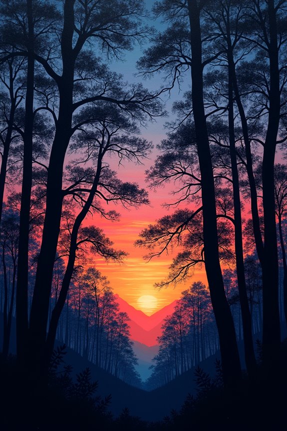 forest canopy painting techniques