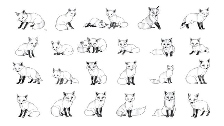 fox drawing ideas collection