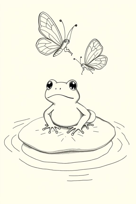 frog and butterfly friendship