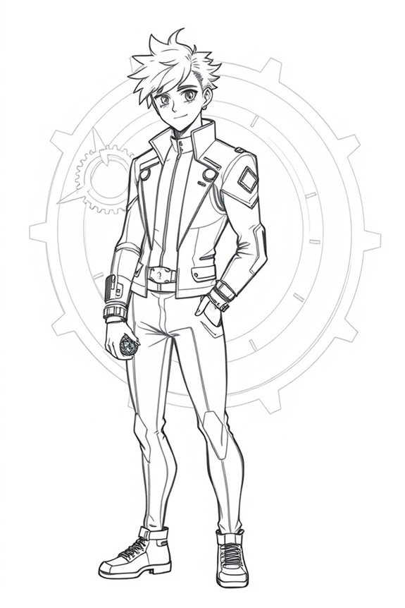 futuristic time traveler gear